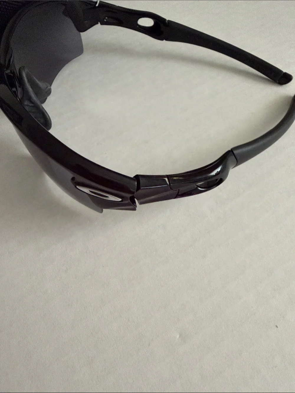 Oakley Black Shield Sunglasses with Black Hard Case